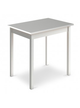 Τραπέζι Mini Megapap μεταλλικό - μελαμίνης χρώμα λευκό 59x78x75εκ. 0117681 GP022-0018,1
