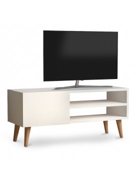 Έπιπλο τηλεόρασης Porto Megapap από μελαμίνη χρώμα λευκό 90x32x42εκ. GP022-0024,2