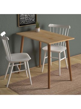 Τραπέζι Fiona Megapap από μελαμίνη χρώμα oak 90x55x75εκ. 0117726