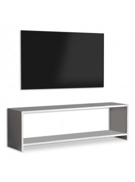 Έπιπλο τηλεόρασης Polo Megapap από μελαμίνη χρώμα λευκό 120x29x34εκ. GP022-0047,2