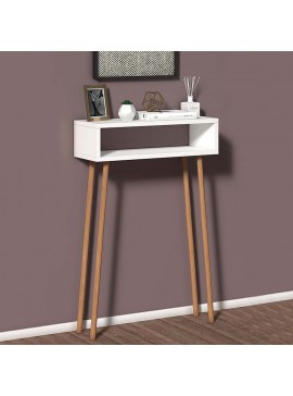 Κονσόλα Moca Megapap από μελαμίνη χρώμα λευκό 60x22x87εκ. 0117683 arte-0117683