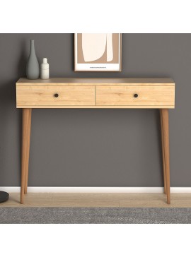 Κονσόλα μελαμίνης Alis Megapap χρώμα oak 110x29x88εκ. 0127260 arte-0127260