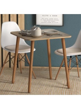 Τραπέζι Kare Megapap χρώμα oak 70x70x72εκ.