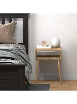 Κομοδίνο Fiona Megapap χρώμα pine oak 45x30x58εκ.