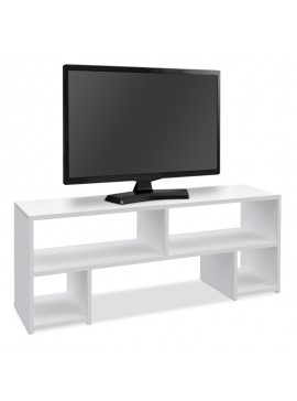 Έπιπλο τηλεόρασης Utah Megapap από μελαμίνη χρώμα λευκό 80x30x40εκ. GP026-0060,1