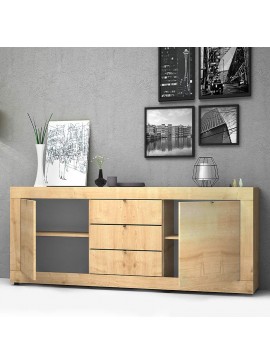 Μπουφές Ocean Megapap χρώμα φυσικό οξιάς 210x45x86εκ.