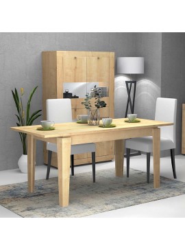 Τραπέζι Helmut Megapap επεκτεινόμενο χρώμα φυσικό οξιάς 160/200x90x76εκ.