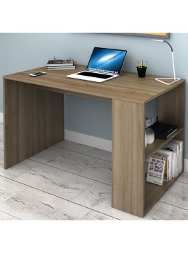 Γραφείο εργασίας Mikro Megapap χρώμα καρυδί 120x60x75εκ.