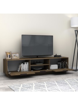 Έπιπλο τηλεόρασης Mensa Megapap χρώμα καρυδί 180x35x43cm.