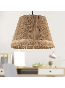 Φωτιστικό οροφής Vadi Megapap E27 από σχοινί μονόφωτο χρώμα φυσικό 30x30x75εκ.