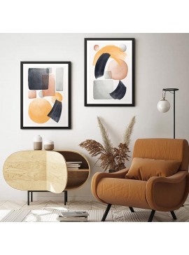 Πίνακας "Shapes" Megapap 2 τμχ. σε πλαίσιο 35x45x2εκ. 0127905 arte-0127905