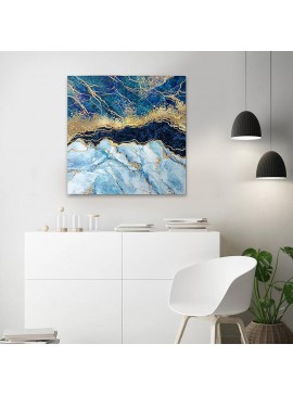 Πίνακας σε καμβά "Deep Blue" Megapap ψηφιακής εκτύπωσης 50x50x3εκ.