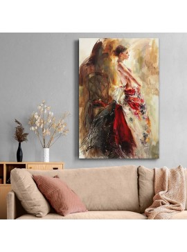 Πίνακας σε καμβά "Elegant Woman" Megapap ψηφιακής εκτύπωσης 60x90x3εκ. 0127952 arte-0127952
