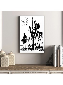 Πίνακας σε καμβά "Don Quixote" Megapap ψηφιακής εκτύπωσης 50x75x3εκ. 0222718 arte-0222718