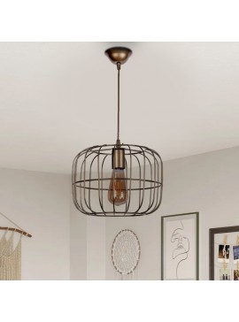 Φωτιστικό οροφής Cassie Megapap E27 μεταλλικό μονόφωτο χρώμα χρυσό Ø25x60εκ.