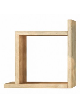 Ραφιέρα τοίχου Box Megapap χρώμα sapphire oak 30x22x30εκ.