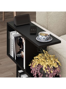 Βοηθητικό τραπεζάκι Homemania Megapap χρώμα μαύρο 60x20x60εκ.