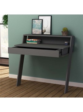 Γραφείο εργασίας Cowork Megapap χρώμα ανθρακί 94x50x91εκ.