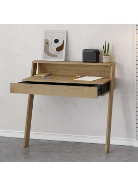 Γραφείο εργασίας Cowork Megapap χρώμα sapphire oak 94x50x91εκ.