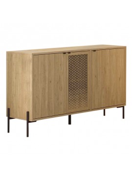 Μπουφές Naive Megapap χρώμα sapphire oak 126x40x80εκ.