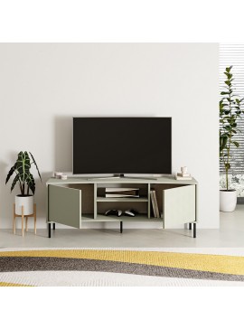 Έπιπλο τηλεόρασης Frem Megapap χρώμα ash green 150x40x55εκ.