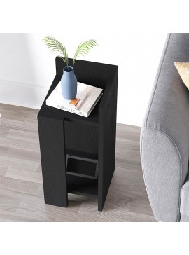 Κομοδίνο Elos Megapap δεξί χρώμα black wood 25x27x60εκ.