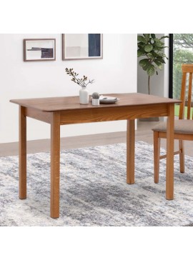 Τραπέζι Bergen Megapap μασίφ ξύλο-MDF επεκτεινόμενο χρώμα καρυδί 120/150x68x77εκ.