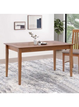 Τραπέζι Adare Megapap μασίφ ξύλο-MDF επεκτεινόμενο χρώμα καρυδί 140/180x78x77εκ.