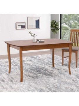 Τραπέζι Belfast Megapap μασίφ ξύλο-MDF επεκτεινόμενο χρώμα καρυδί 150/200x89x78εκ.