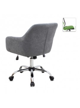 Καρέκλα γραφείου Lana Megapap υφασμάτινη χρώμα γκρι 61x61x80/90εκ.