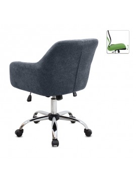 Καρέκλα γραφείου Lana Megapap υφασμάτινη χρώμα ανθρακί 61x61x80/90εκ.