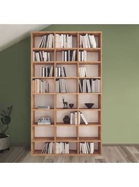 Βιβλιοθήκη Fyodor Megapap χρώμα pine oak 102x16x178εκ.