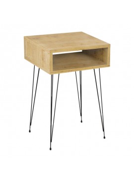 Κομοδίνο μελαμίνης Scott Megapap χρώμα sapphire oak 40x30x60εκ.