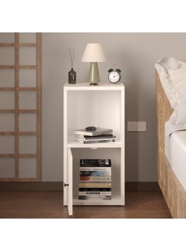 Κομοδίνο Vito Megapap χρώμα λευκό 34x30x66,4εκ.