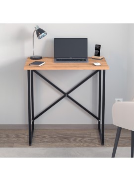 Γραφείο εργασίας Verne Megapap χρώμα pine oak 75x52x73,8εκ.
