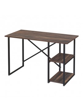 Γραφείο εργασίας Odeon Megapap χρώμα rustic καρυδί 120x59,8x73,8εκ.