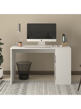 Γραφείο εργασίας Smyrna Megapap χρώμα λευκό 120x60x74,4εκ.