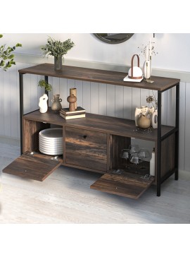Μπουφές Mars Megapap χρώμα rustic καρυδί 122x36x80,1εκ.