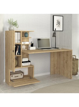 Γραφείο εργασίας Domingo Megapap χρώμα sapphire oak 149,5x60x120εκ.