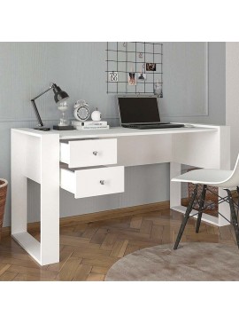 Γραφείο εργασίας Fernando Megapap χρώμα λευκό 158,4x60x72,2εκ.