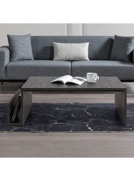 Τραπεζάκι σαλονιού Regnar Megapap χρώμα rebab 100,6x55x31,8εκ.