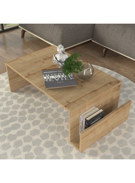 Τραπεζάκι σαλονιού Regnar Megapap χρώμα sapphire oak 100,6x55x31,8εκ.