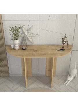 Κονσόλα Cortado Megapap χρώμα sapphire oak 120x35x75εκ.