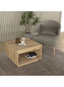 Τραπεζάκι σαλονιού Onda Megapap χρώμα sapphire oak 60x60x40εκ.