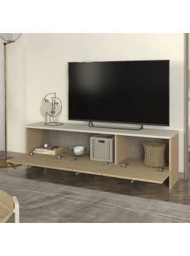 Έπιπλο τηλεόρασης Rebel Megapap χρώμα rota oak - sandstone 150x35x45εκ.