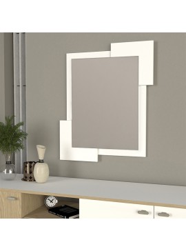 Καθρέπτης τοίχου Selinos Μegapap χρώμα λευκό 65x2,2x85εκ.