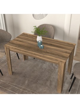 Τραπέζι Darlen Megapap χρώμα καρυδί 125x72x74εκ.