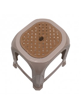 Σκαμπώ πολυπροπυλενίου στοιβαζόμενο Desia Megapap χρώμα μπεζ 35x35x45εκ.