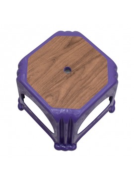 Σκαμπώ πολυπροπυλενίου στοιβαζόμενο Desia Megapap χρώμα μωβ 35x35x32εκ.