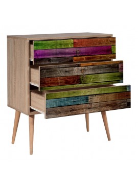 Συρταρτιέρα Soho Megapap χρώμα sonoma 80x40x90εκ.